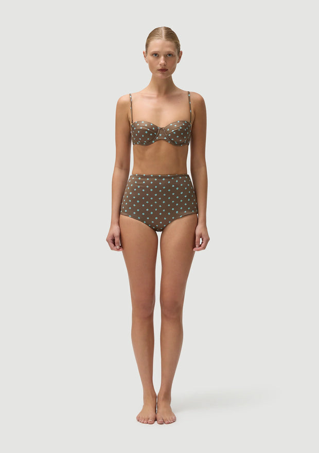 FELLA Marco Bikini Bottom in Polka Blue