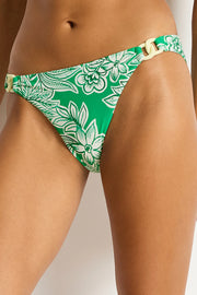 Sea Level Palmera Chain Link Bikini Pant - Green