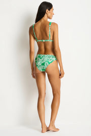 Sea Level Palmera Chain Link Longline Tri top - Green
