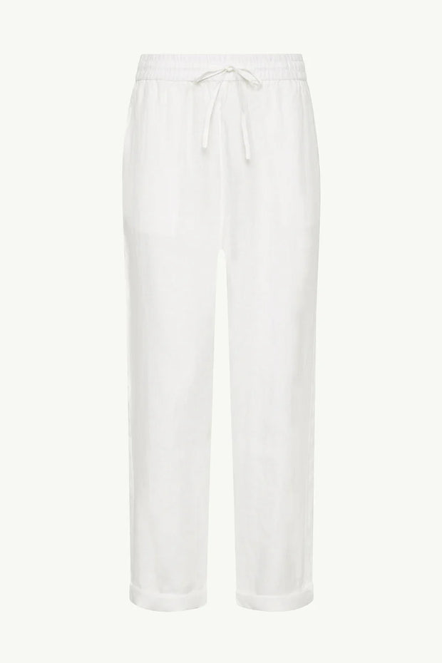 SEA LEVEL Tidal Linen Beachcomber Pant in White