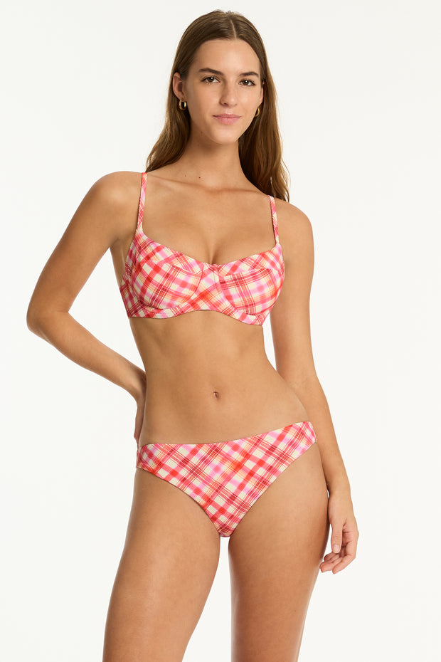 SEA LEVEL Somerset Regular Cheeky Pant in Pink Iridescent Sea Fremantle Perth