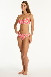 Sea Level Somerset Balconette Bra in Pink Iridescent Sea Fremantle Perth
