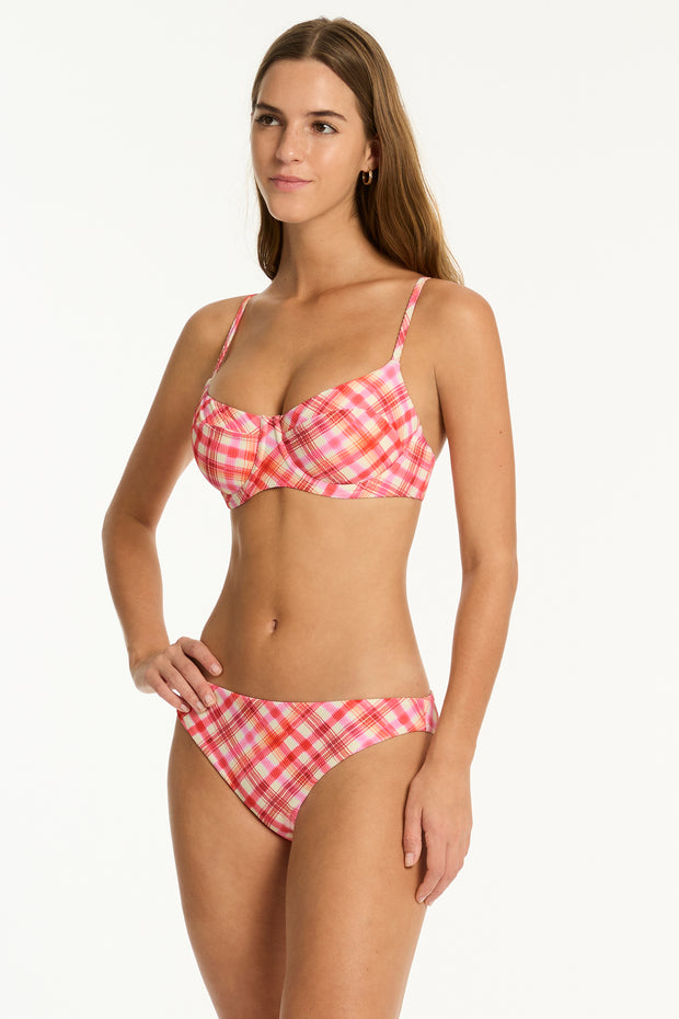 SEA LEVEL Somerset Regular Cheeky Pant in Pink Iridescent Sea Fremantle Perth
