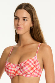 Sea Level Somerset Balconette Bra in Pink Iridescent Sea Fremantle Perth