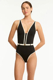 INDIA HICKS x SEA LEVEL Bound One Piece in Black