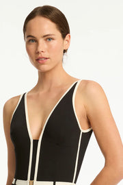 INDIA HICKS x SEA LEVEL Bound One Piece in Black