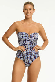 SEA LEVEL Coast V Bar Bandeau One Piece