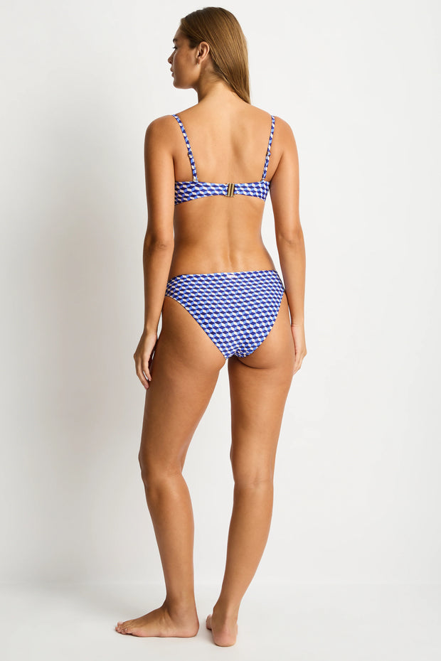 SEA LEVEL Solaris Square Neck Bralette - Blue