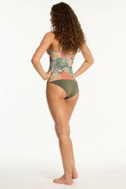Sea Level Java Spliced Longline Tri Tankini - Coral