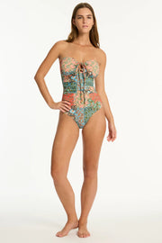 SEA LEVEL Java O Ring Bandeau One Piece Iridescent sea Fremantle