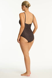 SEA LEVEL Riptide Cross front One Piece in Black