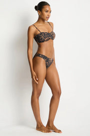 SEA LEVEL Savanna Twist Bandeau in Chocolate