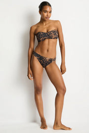 SEA LEVEL Savanna Twist Bandeau in Chocolate