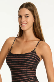 SEA LEVEL Riptide Scoop Neck One Piece in Black