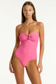 Sea Level Spinnaker U Bar Bandeau One Piece Candy Iridescent Sea Swim store Fremantle Perth