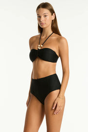 SEA LEVEL Caracus Ring Bandeau in Black