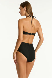 SEA LEVEL Caracus Ring Bandeau in Black