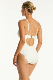 SEA LEVEL Caracus Balconette Bra One Piece in Coconut