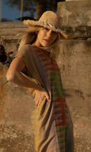 Marrakech Mini Kaftan in Cinnamon Iridescent Sea Fremantle