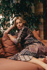 Amira Kaftan in the Pink Pheasant Batik