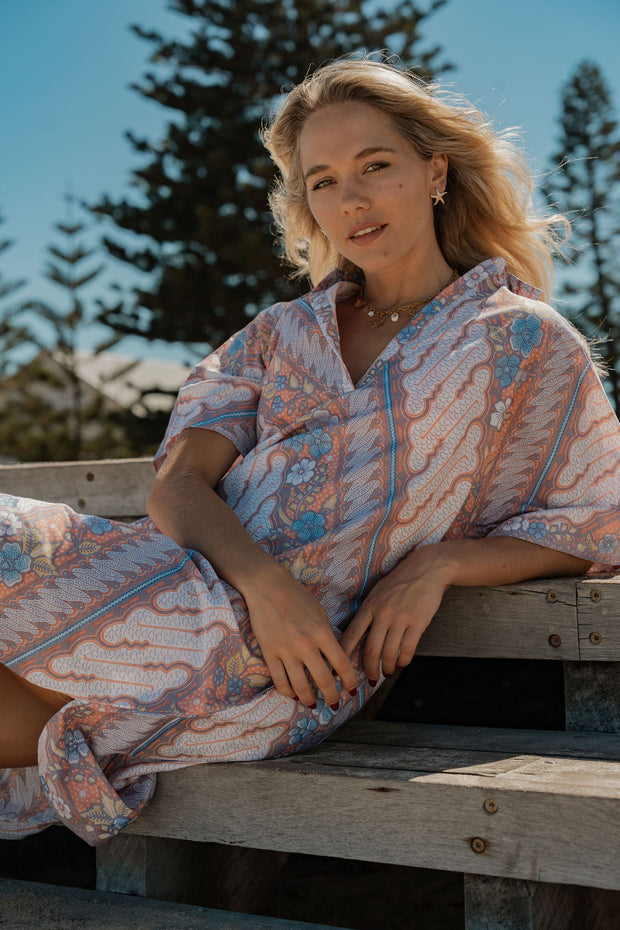 Oversized Beach Shirt Dress - Wonderland