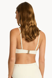 Sea Level Nautique Balconette Bra in Coconut