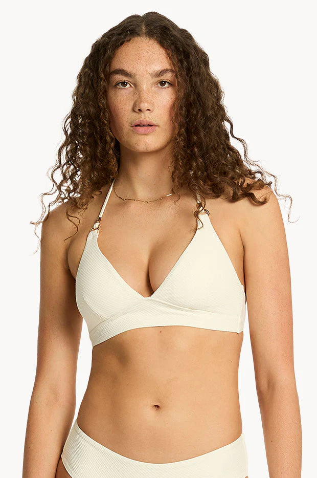Sea Level Nautique Longline Halter Top in Coconut