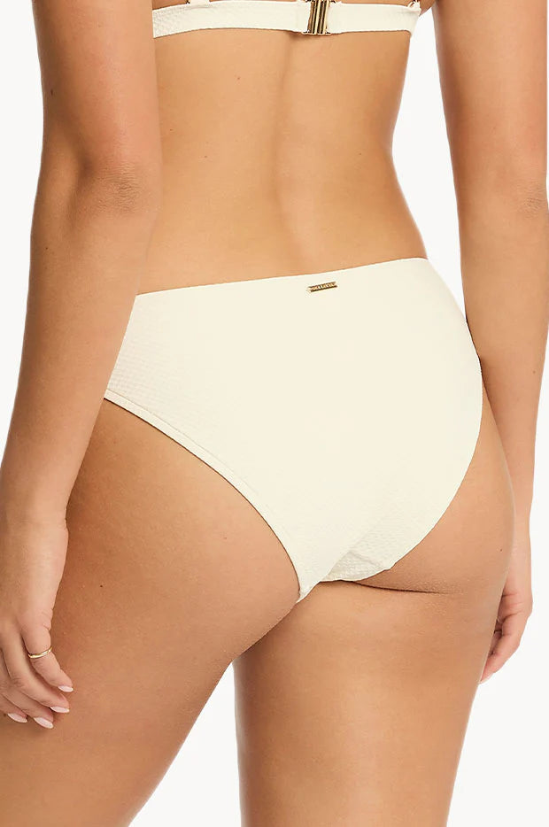 Sea Level Nautique Chain Link Bikini Pant in Coconut