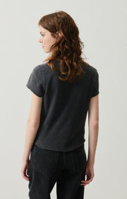 American Vintage Sonoma 02AG Short Sleeve tee in Noir