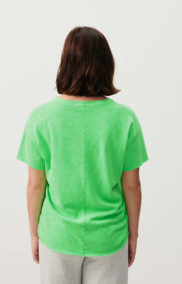 American Vintage Sonoma 2FG Short Sleeve tee in Fluro Parakeet