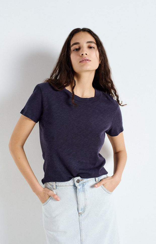 American Vintage Sonoma 28G Short Sleeve Tshirt in Vintage Navy