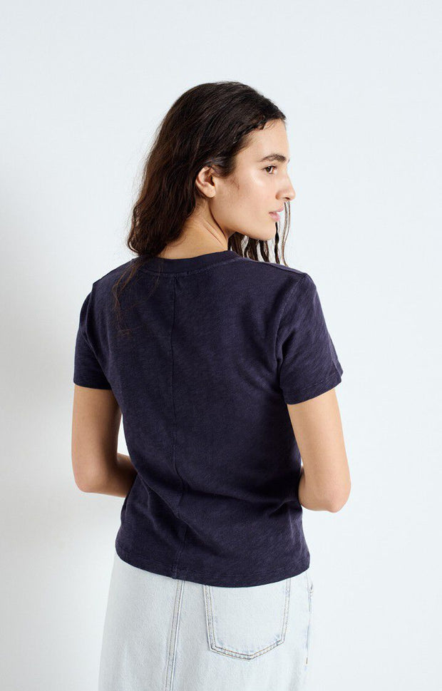 American Vintage Sonoma 28G Short Sleeve Tshirt in Vintage Navy