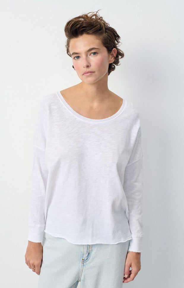 American Vintage Sonoma 36E  Round Neck tee in White