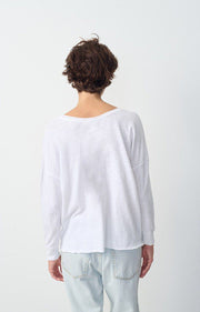 American Vintage Sonoma 36E  Round Neck tee in White