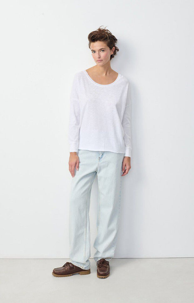 American Vintage Sonoma 36E  Round Neck tee in White