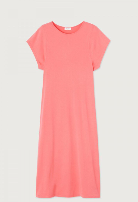 American Vintage Vupaville Dress in Coral Iridescent Sea Fremantle