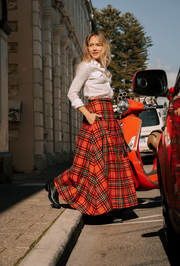 The Laurent Tartan Skirt