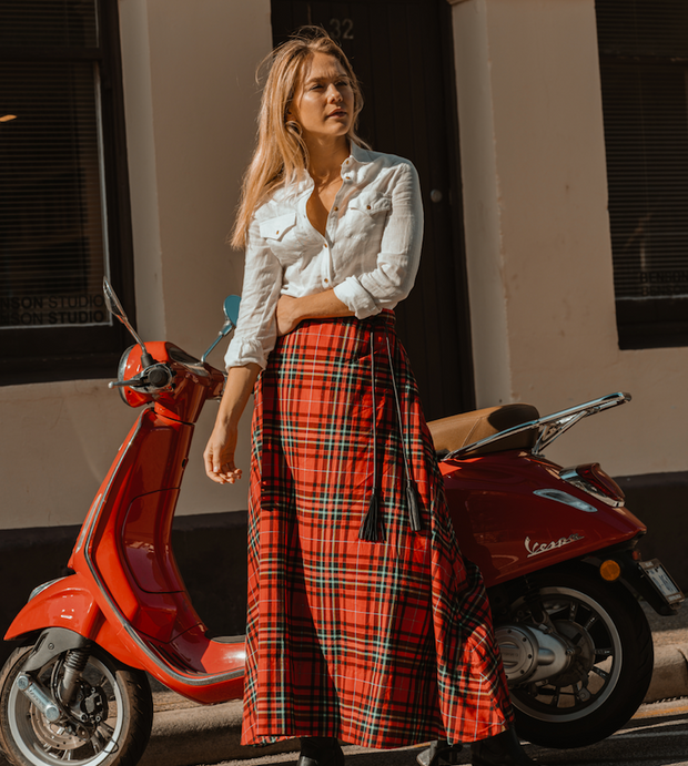 The Laurent Tartan Skirt