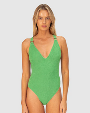 BAKU Ibiza Plunge One piece in Moss