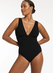 Pre order JETSET Plunge One Piece in Black