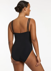 Pre order JETSET Double Strap One Piece in Black