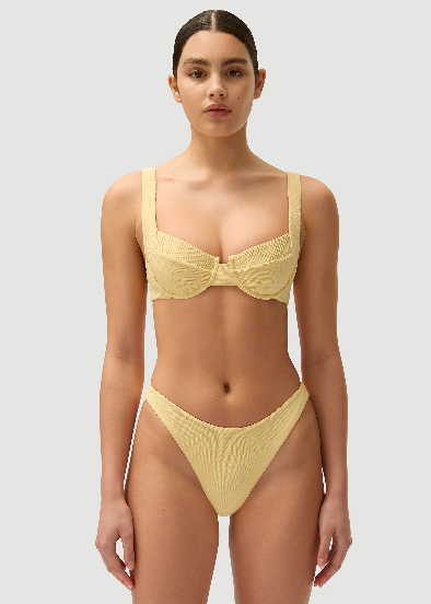 FELLA Swim Casanova Bikini Top In Butter