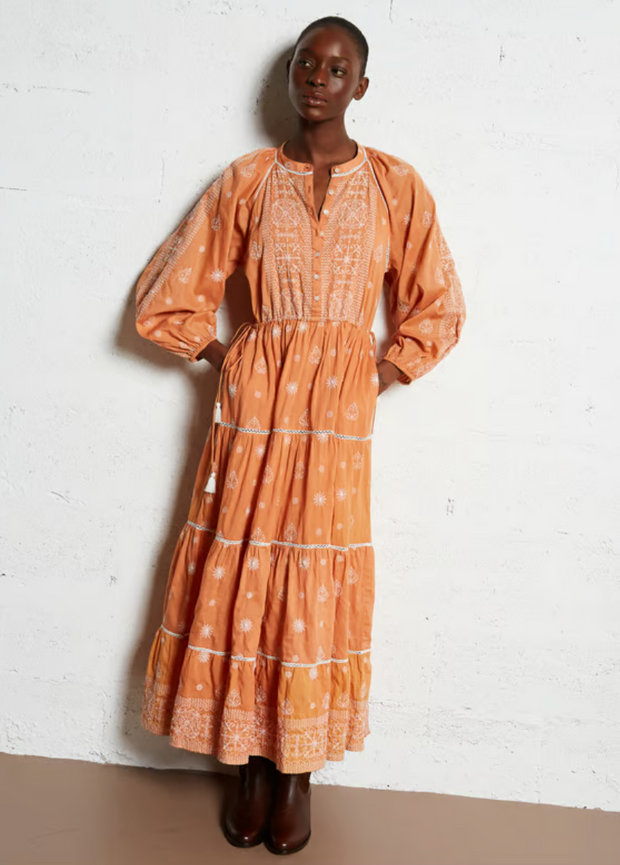 MAISON HOTEL Sole Mio Caroline Dress in Pumpkin