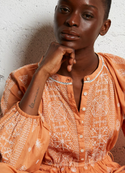 MAISON HOTEL Sole Mio Caroline Dress in Pumpkin