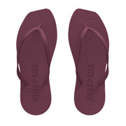 SLEEPERS Premium Grade Tapered Rubber Flip flops in Burgundy