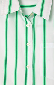 AMERICAN VINTAGE Zatybay Shirt in Neon Lagoon Stripes
