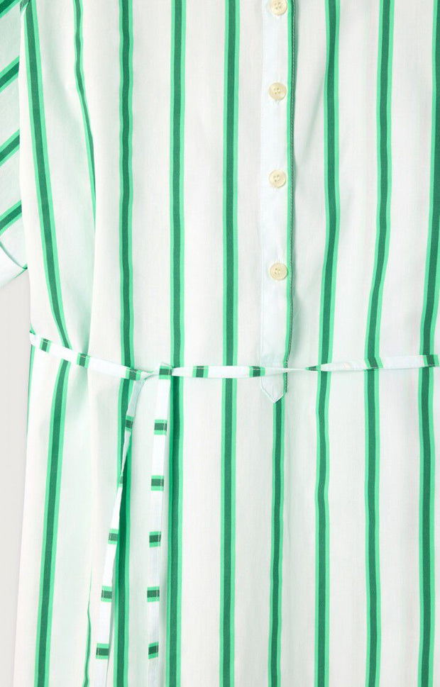 AMERICAN VINTAGE Zatybay Dress in Neon Lagoon Stripes