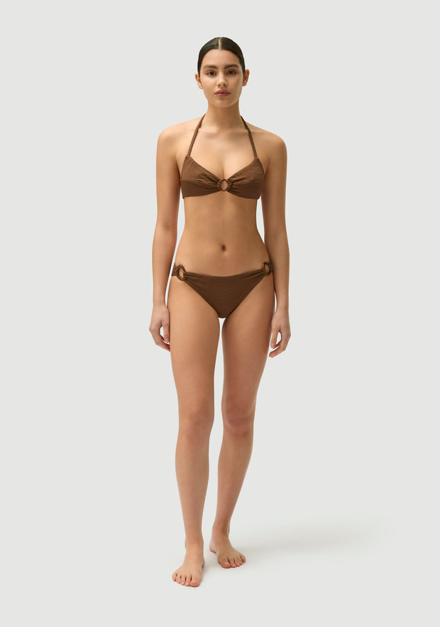 FELLA Arthur Bikini top in Cocoa Iridescent Sea Fremantle Perth