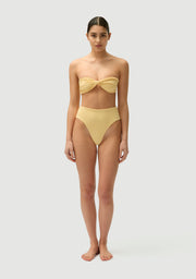 FELLA Bernie Bandeau Bikini Top in Butter Iridescent sea Fremantle Perth