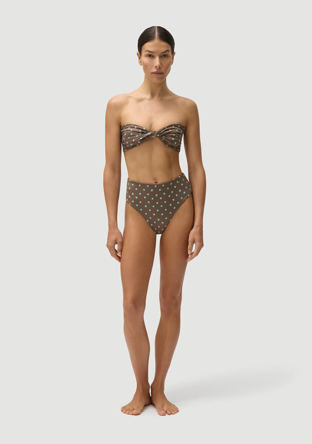 FELLA Brian Bikini Bottom in Blue Polka Iridescent Sea Fremantle Perth